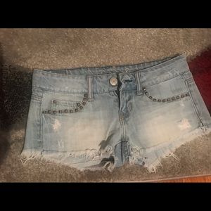 American Eagle jean shorts. Size 0 .